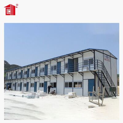 Anti Seismic Steel Frame Modular Homes Engineered 5.9M Prefabricated Staff Accommodation