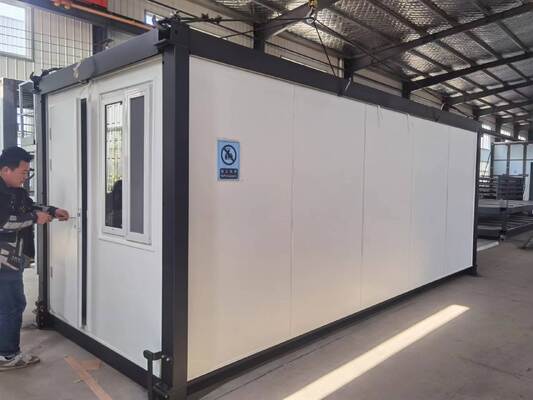 Weather Resistant Mobile Container House 20ft Oil Gas Field Office Mobile Prefabricated Houses