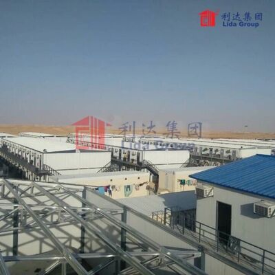 Heat Insulated Prefabricated K House Dormitory Pre Fab Shipping Container Home 5.8M