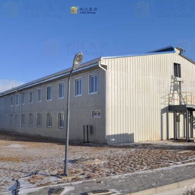 ISO CE Modular Light Steel Frame Building Flat Pack 5.8M Light Steel Structure Building