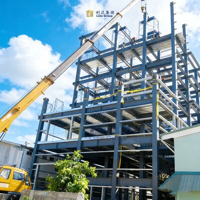 Camp House Moving Heavy Steel Beams  Extreme Climate Prefabricated Warehouse Building