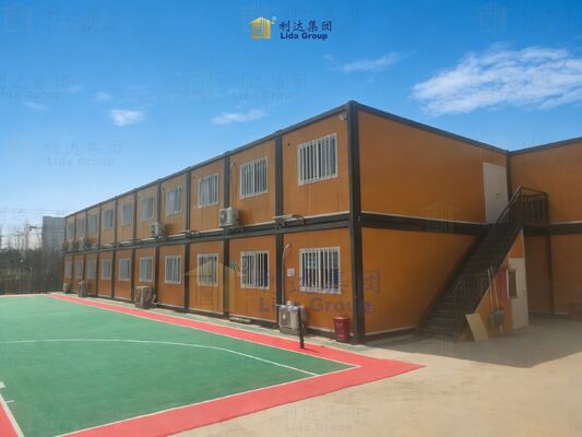 Soundproof Foldable 20ft Container Mining Site Apartment Prefab Expandable House