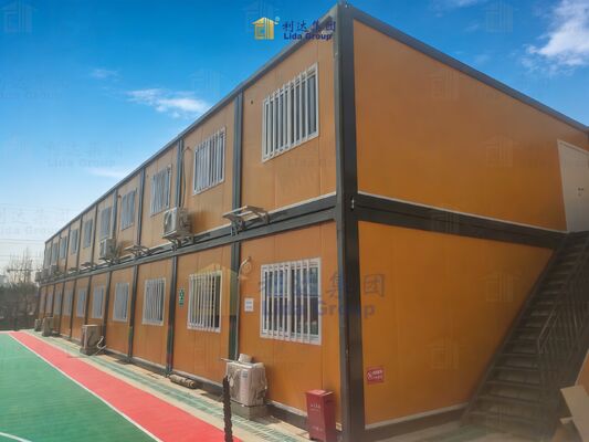 Soundproof Prefab Container House 5.8M ISO9001 Prefab Expandable House