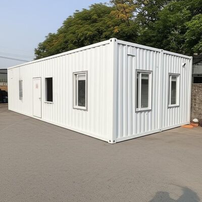 Commercial Flat Pack Prefab House 20ft 40ft Portable Container Homes
