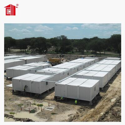 Fast Installation Earthquake Resistant Heat Insulated Folding Container House for Middle East Remote Sites