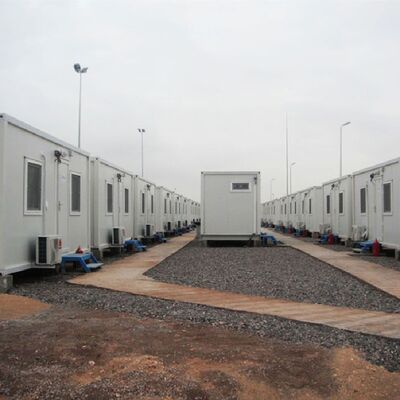 Lightweight Folding Container House Camp  Shelter Steel Structure Earthquake Resistant