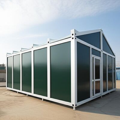 CE 75mm  Portable Container House Temporary Metal Buildings 5800mm × 5980mm × 2580mm