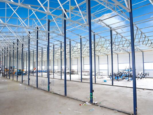 Earthquake Resistant Light Steel Structure Building with Q345 Material and 75mm Sandwich Panel