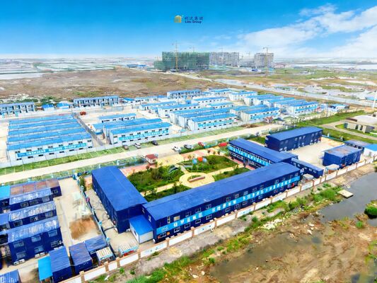 19.36M Prefabricated Steel Homes Shockproof Prefab Modular Homes Q235 Q195