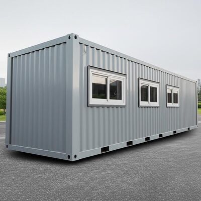 Flat pack container house serves as a modular house and container building for oil gas contractors