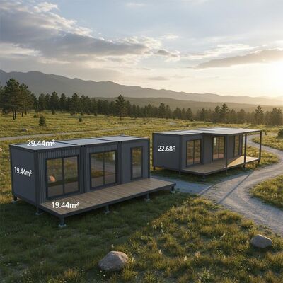 20ft 40Ft Prefab Camp Houses 19.44m  22.68m Prefabricated Modular Homes