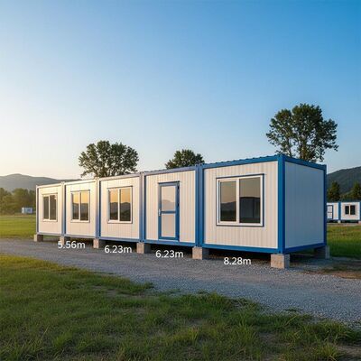 5.56m 6.23m 8.28m Prefabricated K House Portable Home Container Sound Insulated