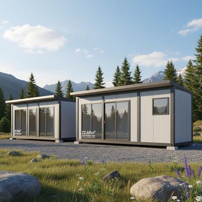 20ft 40Ft Prefab Camp Houses 19.44m  22.68m Prefabricated Modular Homes