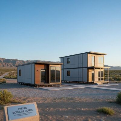 20ft 40Ft Prefab Camp Houses 19.44m  22.68m Prefabricated Modular Homes