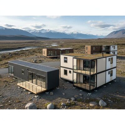 20ft 40Ft Prefab Camp Houses 19.44m  22.68m Prefabricated Modular Homes