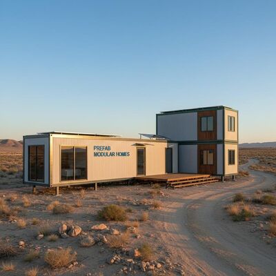 20ft 40Ft Prefab Camp Houses 19.44m  22.68m Prefabricated Modular Homes