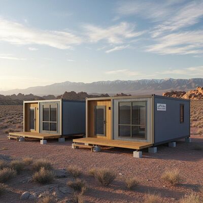 20ft 40Ft Prefab Camp Houses 19.44m  22.68m Prefabricated Modular Homes