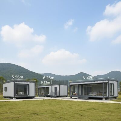 5.56m 6.23m 8.28m Prefabricated K House Portable Home Container Sound Insulated