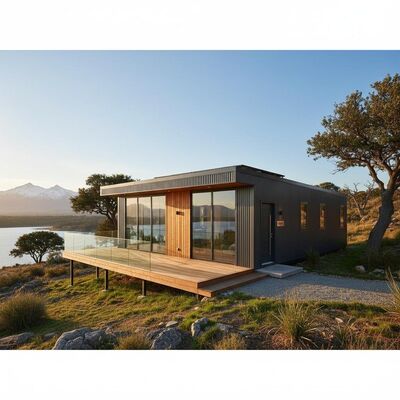 Weather Resistant T Model Prefab House  Residential Living Steel Manufactured Homes