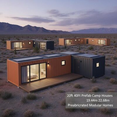 20ft 40Ft Prefab Camp Houses 19.44m  22.68m Prefabricated Modular Homes