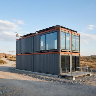 Office Mobile Container House Anti Rust Remote Operation Construction Container House