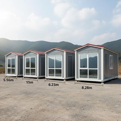 5.56m 6.23m 8.28m Prefabricated K House Portable Home Container Sound Insulated