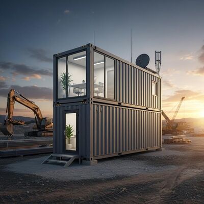 Office Mobile Container House Anti Rust Remote Operation Construction Container House