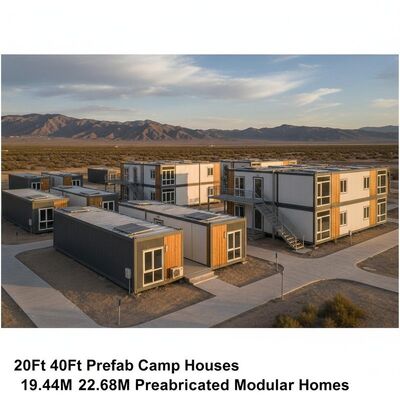 20ft 40Ft Prefab Camp Houses 19.44m  22.68m Prefabricated Modular Homes