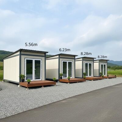 5.56m 6.23m 8.28m Prefabricated K House Portable Home Container Sound Insulated