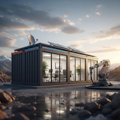 Office Mobile Container House Anti Rust Remote Operation Construction Container House