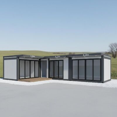 5.56m 6.23m 8.28m Prefabricated K House Portable Home Container Sound Insulated