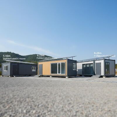 5.56m 6.23m 8.28m Prefabricated K House Portable Home Container Sound Insulated