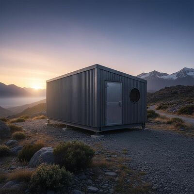 Compact Fire Resistant Metal Fab Homes Camp Steel Shelter Building 8.28m