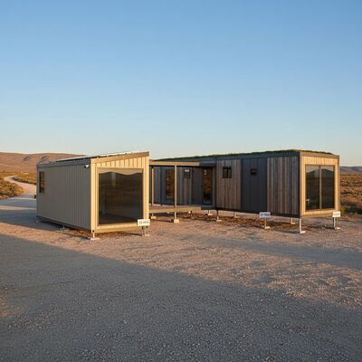20ft 40Ft Prefab Camp Houses 19.44m  22.68m Prefabricated Modular Homes