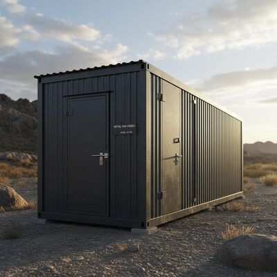 Compact Fire Resistant Metal Fab Homes Camp Steel Shelter Building 8.28m