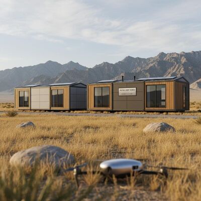 20ft 40Ft Prefab Camp Houses 19.44m  22.68m Prefabricated Modular Homes