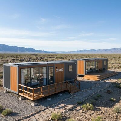 20ft 40Ft Prefab Camp Houses 19.44m  22.68m Prefabricated Modular Homes
