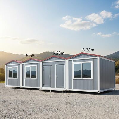 5.56m 6.23m 8.28m Prefabricated K House Portable Home Container Sound Insulated