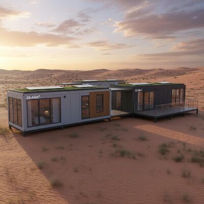 20ft 40Ft Prefab Camp Houses 19.44m  22.68m Prefabricated Modular Homes