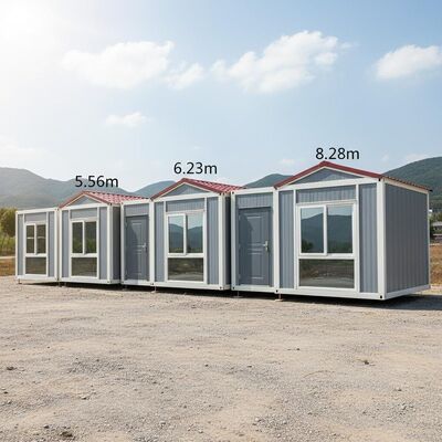5.56m 6.23m 8.28m Prefabricated K House Portable Home Container Sound Insulated