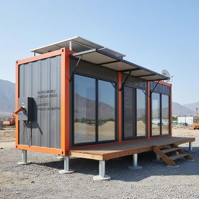 Office Mobile Container House Anti Rust Remote Operation Construction Container House