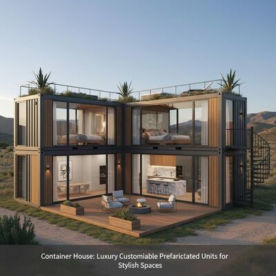 Container House: Luxury Customizable Prefabricated Units for Stylish Spaces