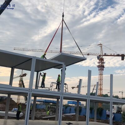 Earthquake Resistant Soundproof Heat Insulated Flat Pack Container House for Middle East Labor Camps