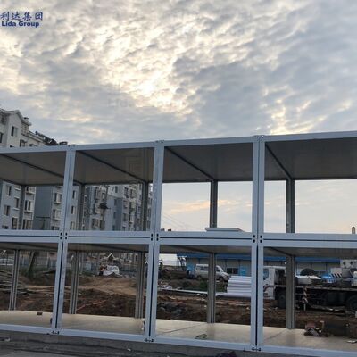 Earthquake Resistant Soundproof Heat Insulated Flat Pack Container House for Middle East Labor Camps