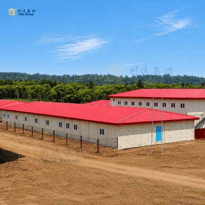 Earthquake Resistant Soundproof Heat Insulated Prefabricated Container House for Remote Camp Projects