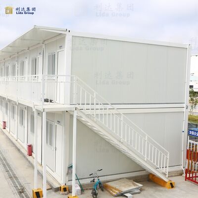 Quality Earthquake Resistant Soundproof Heat Insulated Prefabricated Container House Flat Pack Unit factory