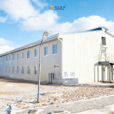 Industriële Lichtstalen Constructie 12m Corrosiebestendige Verplaatsbare Prefab Woningen