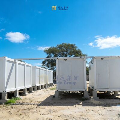 Kualitas Pengiriman cepat Flat Pack Container House Waterproof 18mm Bangunan Baja Portable Pabrik