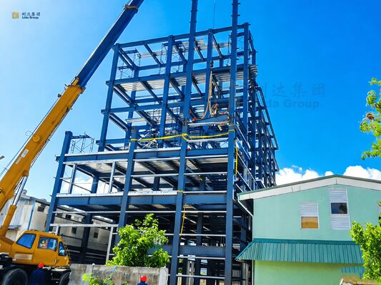 Construção Rápida Resistente a Terremotos Armazém de Estrutura de Aço com Isolamento Térmico e Edifício de Estrutura de Aço Leve