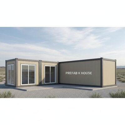 Chất lượng Luxury Prefabricated House Villa Glass Curtain Wall Light Steel Frame Modern Design Turnkey Prefab Residential Home Nhà máy
